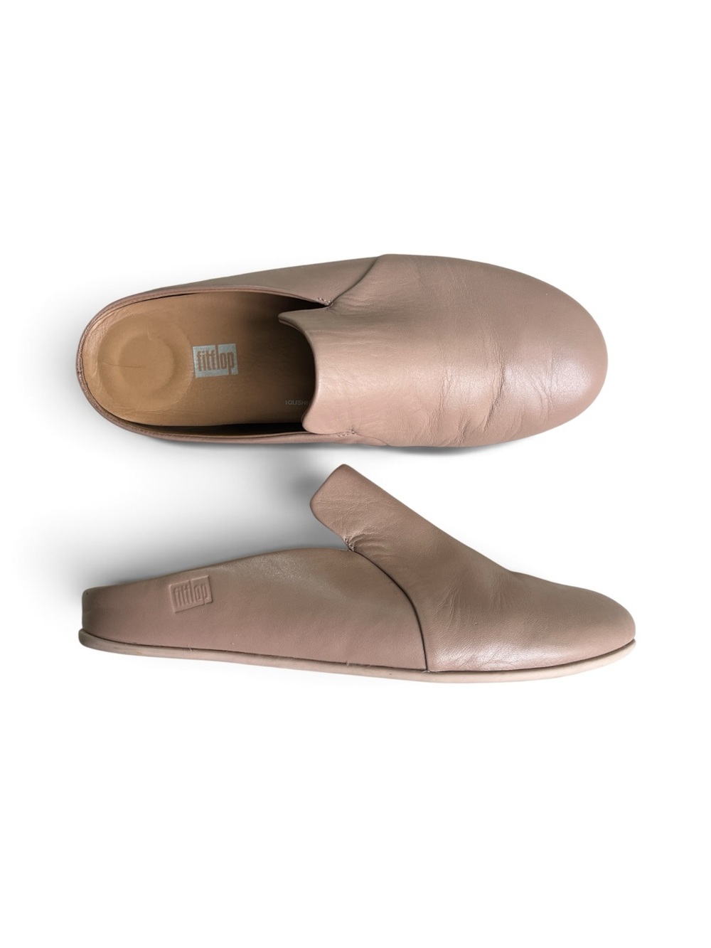 Fitflop Women's Christie II Haus Leather Slipper in Beige/Blush